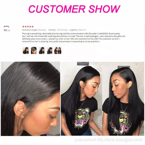150% 180% 5x5 Lace Front Human Hair Wigs For Black Women Malaysian Straight Remy Transparent Closure Human Hair Wigs